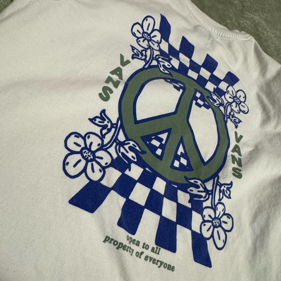 Vans Women’s White Long Sleeve Tee - Picture 7 of 7